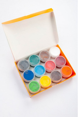 Гуаш 12 кольорів, 12 мл, Тетрада